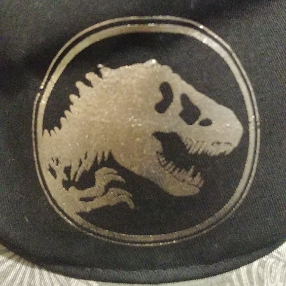 Jurassic World Dinosaur BallCap Hat  Black Adjustable Snapback OSFM - Picture 5 of 6